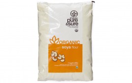 Pure & Sure Organic Soya Flour   Pack  1 kilogram